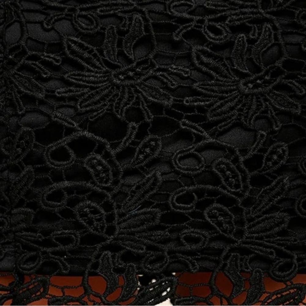 Lulus Black Lace Backless Dress, NWOT - Picture 3 of 4